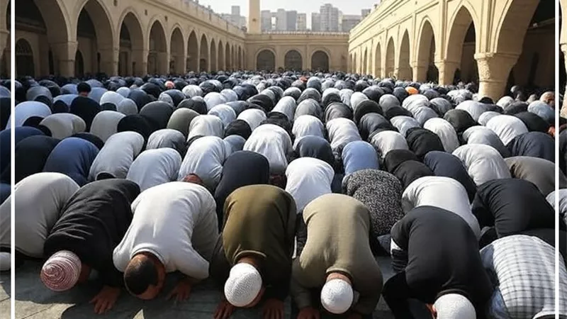 بسبب ازدحام المصلين ..حكم صلاة الجمعة خارج المسجد