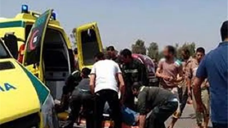 مصرع وإصابة 6 في حادث تصادم تروسيكل مع سيارة نقل بسمالوط