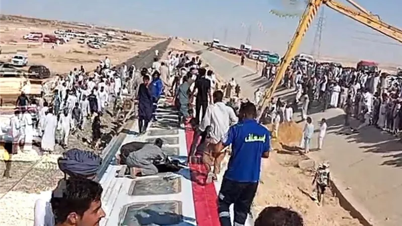 بدء اعمال رفع قطار مطروح وحصر المصابين