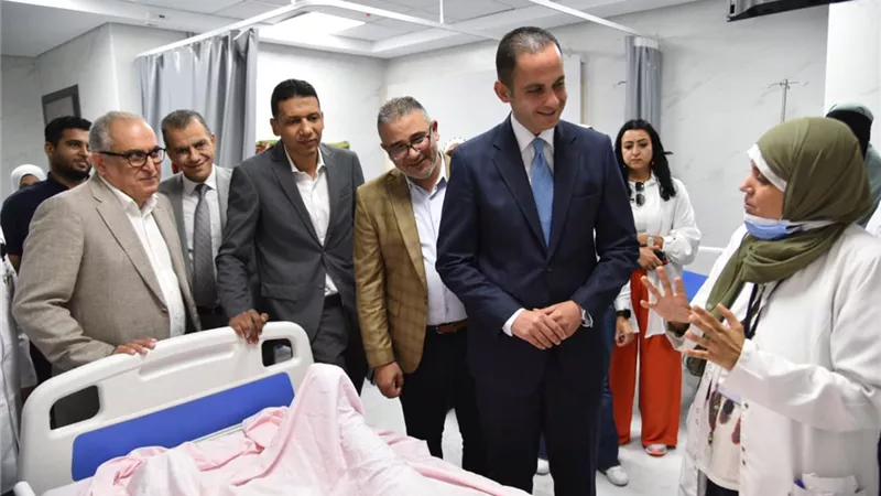 نائب وزير الصحة يتفقد مستشفى أطفال مصر لمتابعة أعمال التطوير
