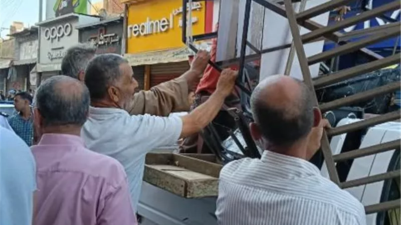 30 حالة إزالة فورية و52 حاله ضبط خلال حملة مكبرة للإشغالات بأشمون