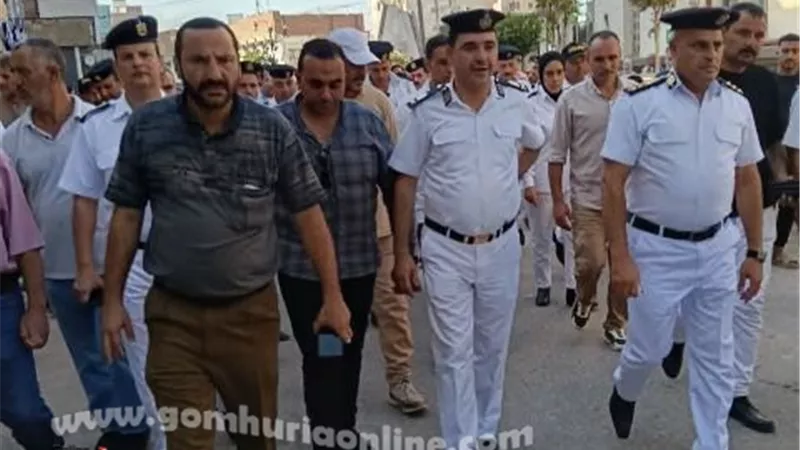 بجهود رجال الداخلية ومجلس المدينة شوارع أشمون خالية من الإشغالات