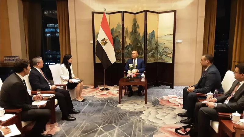 كامل الوزير ورئيس شركة افيك يبحثان تنفيذ مراحل القطار الكهربائي