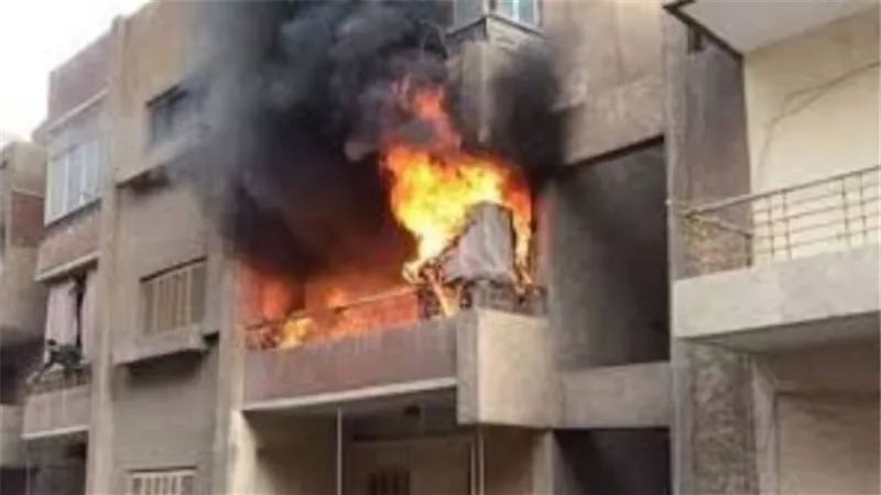إصابة 4 في حريق شقة سكنية بحدائق القبة