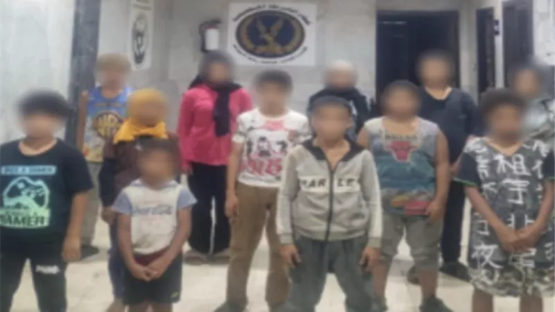 الداخلية تضبط عصابة استغلت الأطفال في أعمال التسول بمدينة نصر