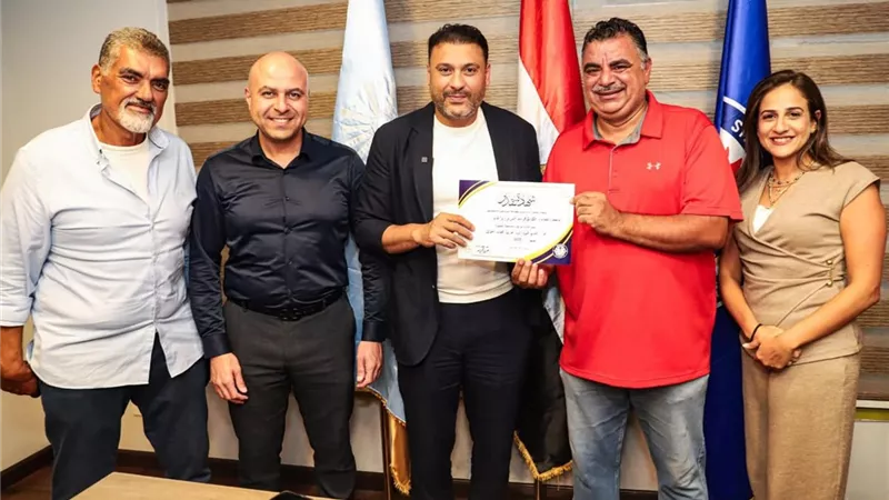 مجلس إدارة نادي سموحة يكرم بطلات ألعاب القوى