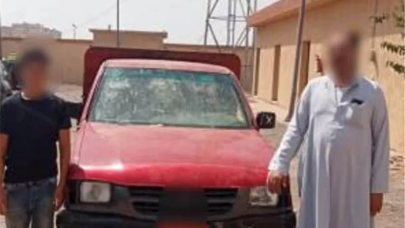 ملابسات قيادة طفل لسيارة ربع نقل بالقاهرة