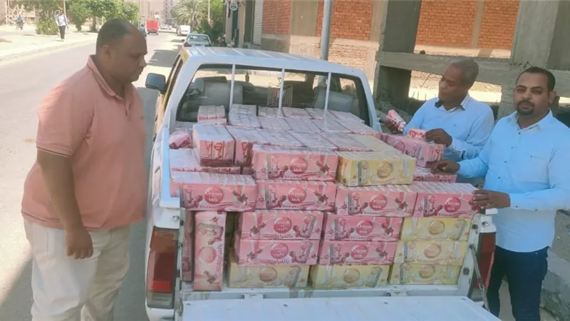 الأقصر.. ضبط 3500 عبوة حليب فاسدة بناحية البياضية