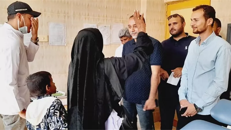 كشف وعلاج مجانى بقافلة حى الصفا بالعريش