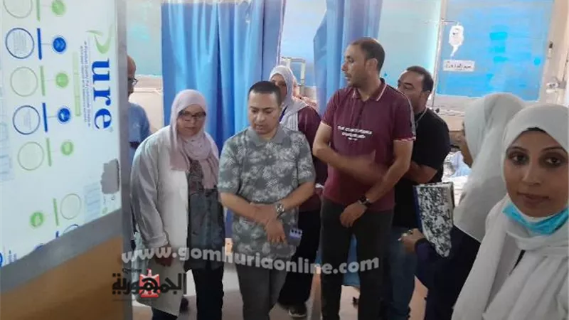وكيل الصحة بدمياط يفاجئ مستشفى الزرقا