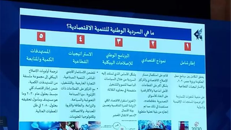 المشاط: السردية الوطنية للتنمية الاقتصادية إطار شامل لتحقيق النمو المستدام حتى 2030
