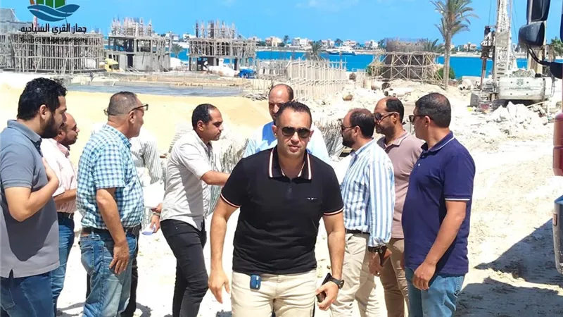 جولة تفقدية لرئيس جهاز القرى السياحية لمتابعة أعمال تنفيذ البوغاز