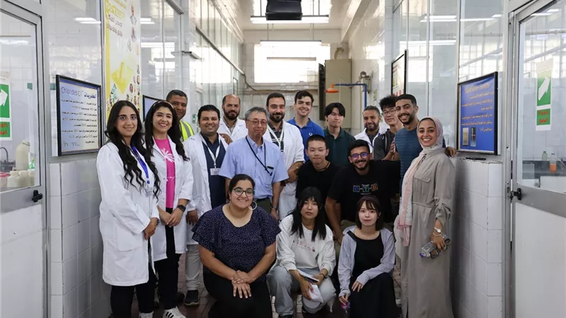 الصرف الصحي بالإسكندرية يستقبل وفدًا طلابيًا من الجامعة الياباني