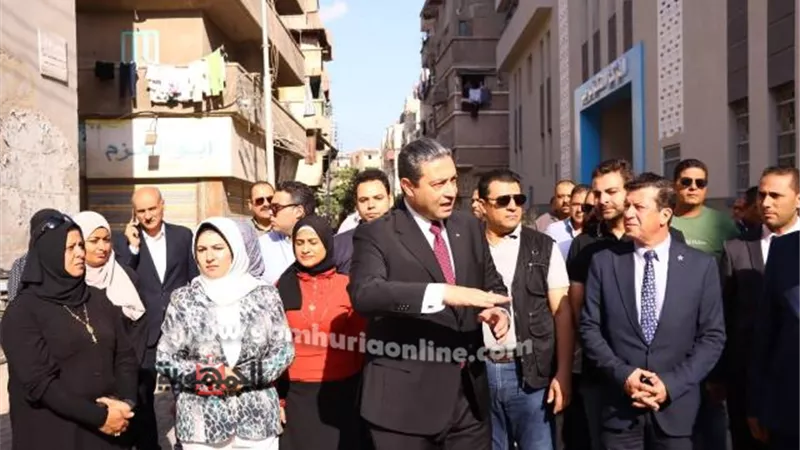 محافظ دمياط يفتتح منطقة الشهداء ضمن المناطق الغير مخططة