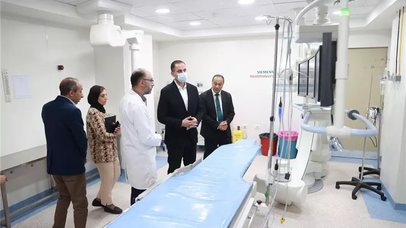 نائب وزير الصحة يتفقد مشروع تطوير مستشفى أبنوب المركزي بأسيوط