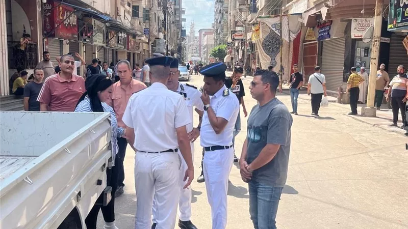 حملة مكبرة لإزالة الإشغالات بمنطقة العباسي بالمنصورة