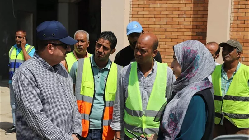 رئيس الصرف الصحى بالاسكندرية يتابع مشروعات التطوير بالجمرك