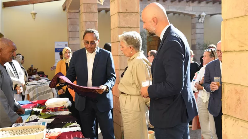 محافظ قنا والسفير النرويجي يتفقدان مشروع سكاتك للطاقة الشمسية