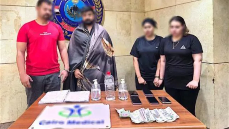 ضبط نادى صحى لممارسة الأعمال المنافية للٱداب بالجيزة