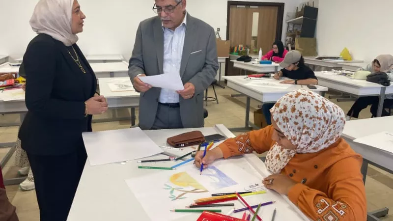نائب رئيس جامعة بنها الأهلية يتفقد اختبارات القبول للطلاب الجدد