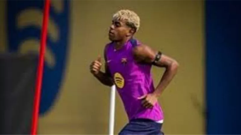 برشلونة يعلن التشخيص الطبي لإصابة لامين يامال