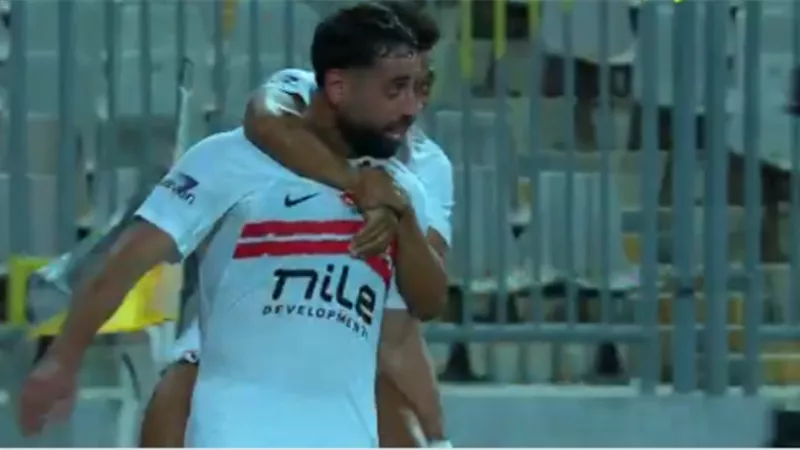 شاهد.. الدباغ يتقدم بالهدف الأول للزمالك أمام المصري في الدوري