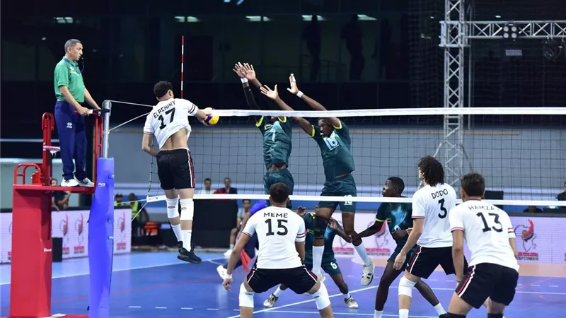 منتخب شباب الطائرة يهزم زيمبابوي في افتتاح بطولة إفريقيا بالقاهرة