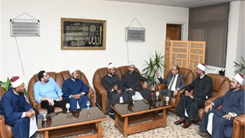 جامعة قناة السويس تستقبل وفد منطقة الوعظ بالإسماعيلية