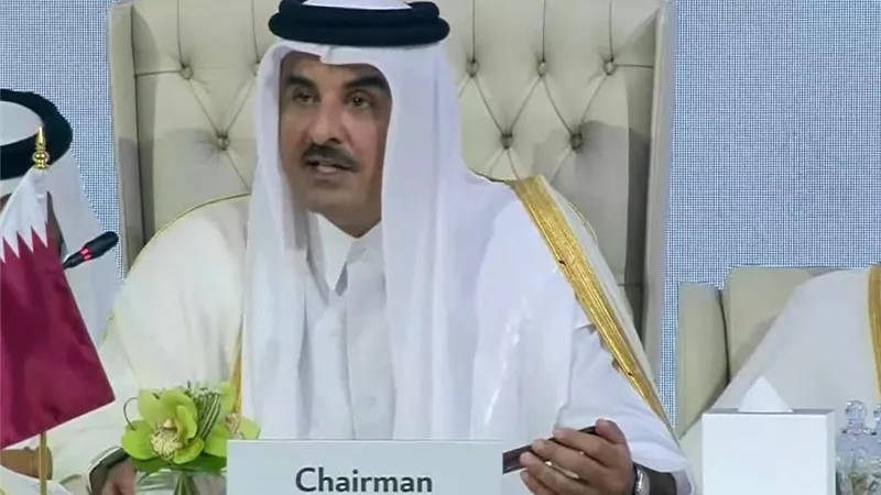 أمير قطر: حكومة المتطرفين فى إسرائيل تنتهج سياسات إرهابية