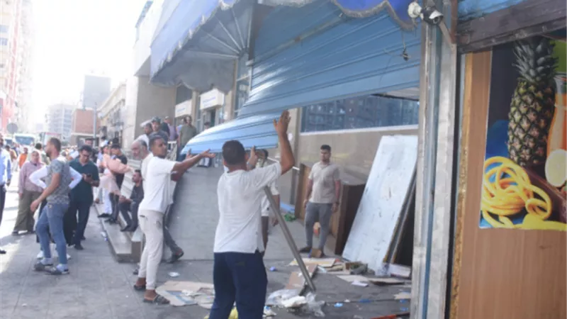حمله مكبره خلف محطة سيدى جابرلاعادة الانضباط للمنطقة