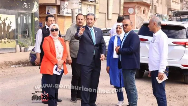 محافظ دمياط يتابع أعمال تطوير وتوسعة طريق عزبة البرج
