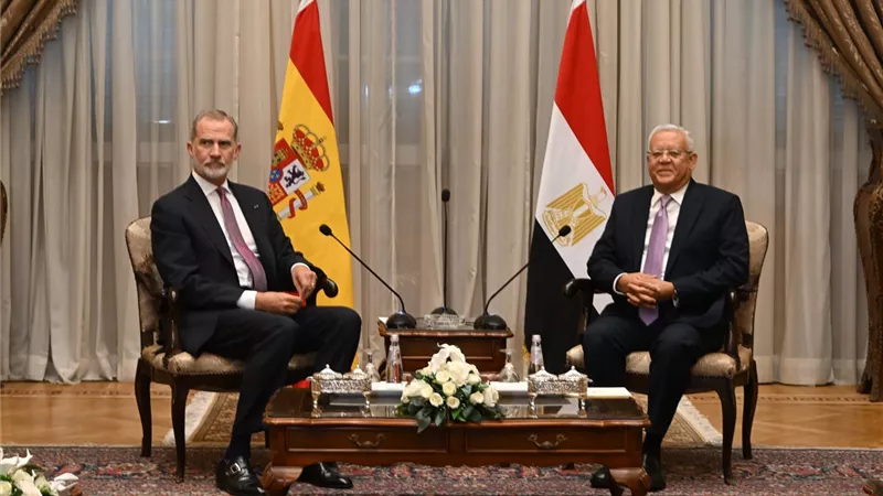 رئيس مجلس النواب يستقبل الملك فيليب السادس ملك أسبانيا