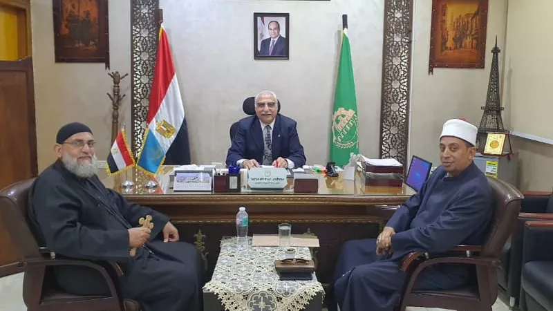 مدير تعليم القليوبية يستقبل وفداً دينياً للتهنئة بالعام الدراسي الجديد