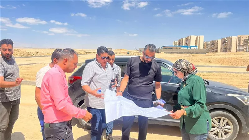 رئيس جهاز السويس الجديدة تتفقد تشطيبات محطة المعالجة المدمجة