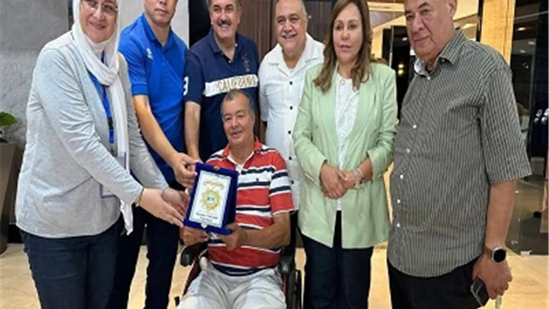 اتحاد الطائرة يكرّم أسطورة اللعبة محمد الشكشاكي بحضور رئيسة الاتحاد