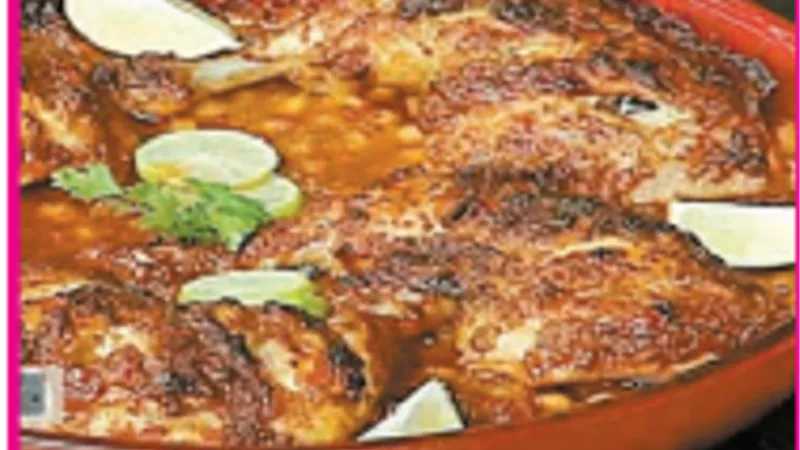 دجاج بالبابريكا والحمص