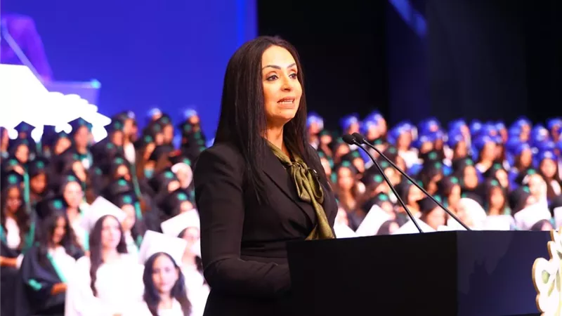 وزيرة التضامن تشهد احتفالية تخرج طالبات كلية رمسيس للبنات