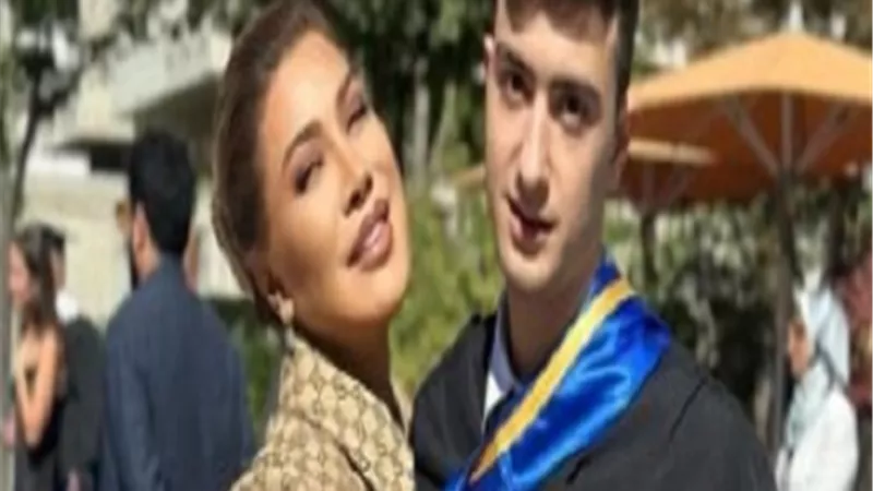 نوال الزغبى تحتفل بتخرج ابنها جورج
