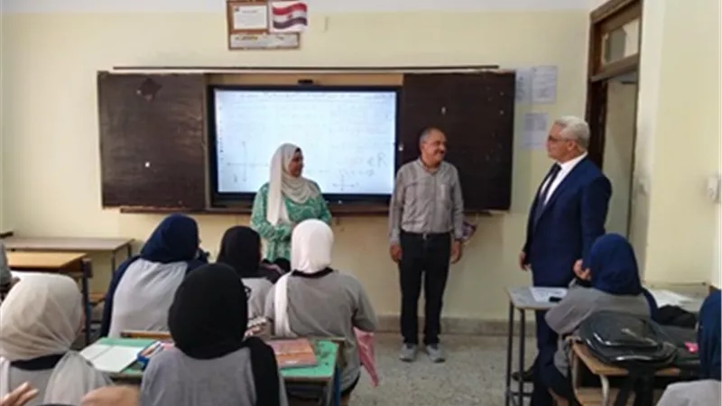 جولة ميدانية لوكيل تعليم القاهرة بإدارة المطرية