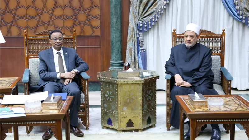 شيخ الأزهر يستقبل وزير التعليم العالي والبحث العلمي السوداني