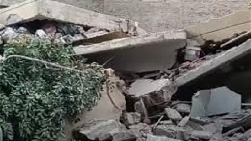 انهيار عقار من 5 طوابق فى المنيا بدون خسائر فى الأرواح
