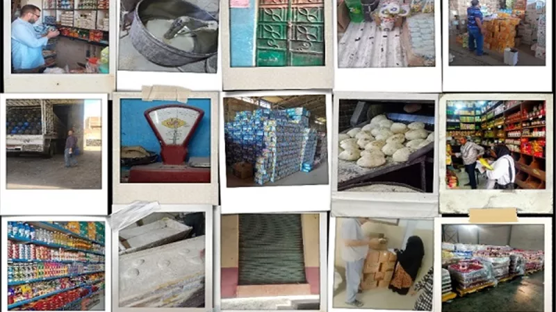 حملات تموينية مكثفة بالقليوبية تسفر عن ضبط مئات المخالفات