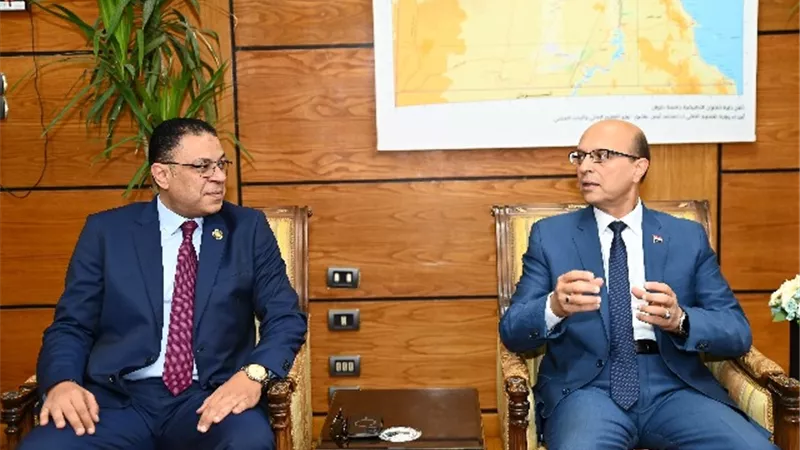المنشاوي يستقبل المديرالتنفيذي لـ