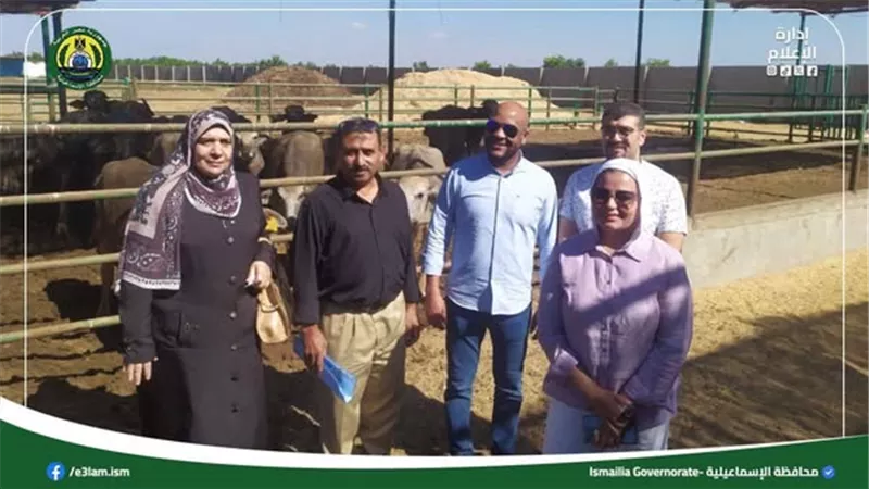 متابعة ميدانية لمشروعات الإنتاج الحيواني في الإسماعيلية..صور