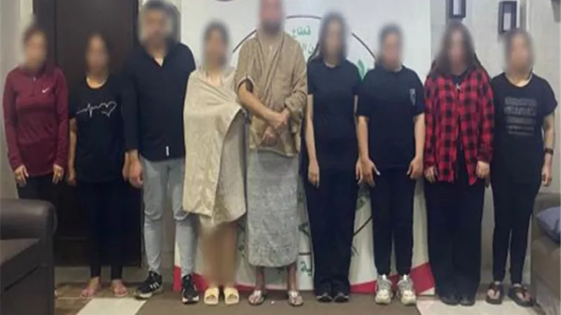 7 سيدات ورجل . ضبط شخص يدير ناديا صحيا لممارسة الأعمال المنافية