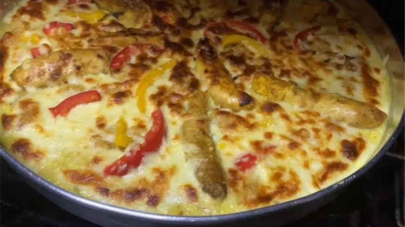 طاجن البطارخ بالصوص الأبيض