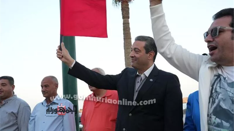 محافظ دمياط يُطلق إشارة البدء لماراثون الجرى برأس البر