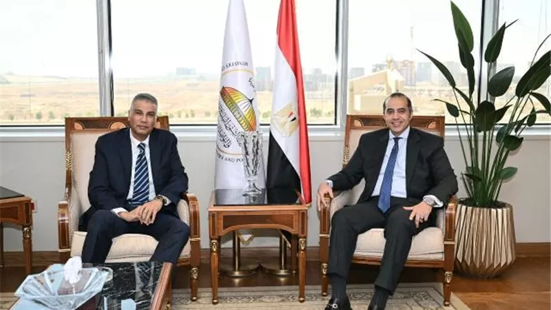 المستشار محمود فوزي يستقبل اللواء إسماعيل كمال محافظ أسوان