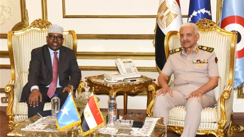 الفريق أول عبد المجيد صقر يلتقي وزير الدفاع الصومالي