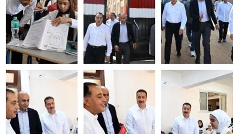 رئيس الوزراء يشيد بانتظام العملية التعليمية في المنوفية